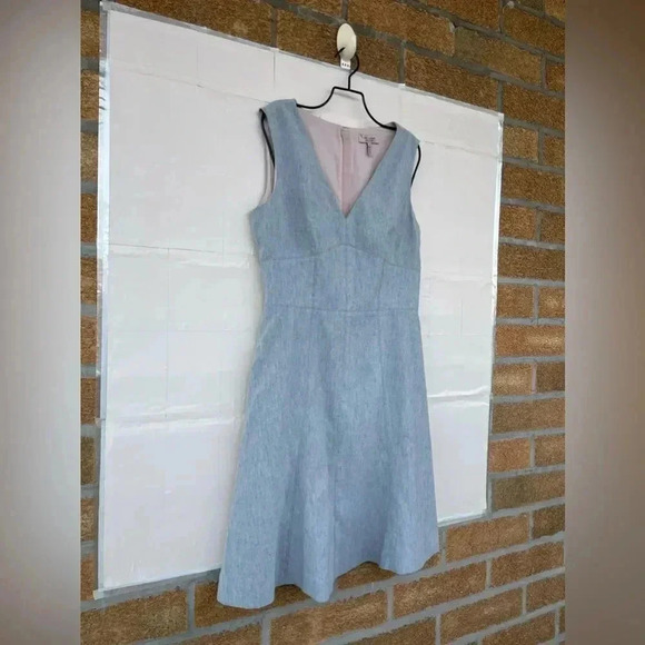 REBECCA TAYLOR Stretch Linen dress size 8 - Picture 3 of 9